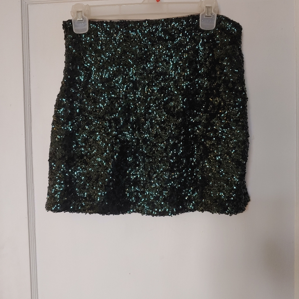 Sequin mini skirt